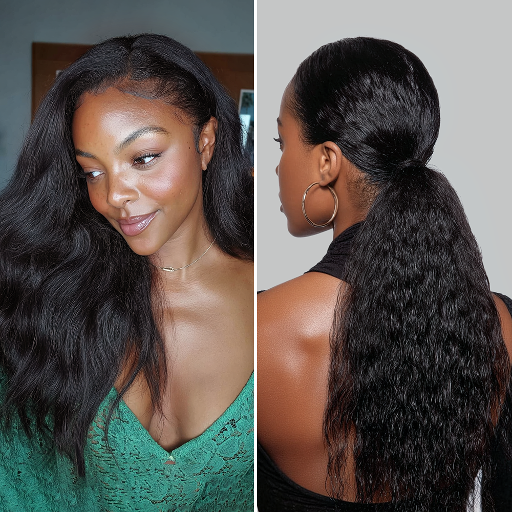 $149 BOGO | Lashey Kinky Straight Seamless Clip in Hair Extensions