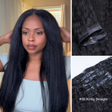 Lashey Body Wave / Yaki Straight / Messy Burmese Curly/ Kinky Curly / Kinky Straight / Straight Seamless Clip in Hair Extensions