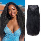 $149 BOGO | Lashey Kinky Straight Seamless Clip in Hair Extensions