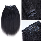 $99 BOGO | Lashey Kinky Straight Seamless Clip in Hair Extensions