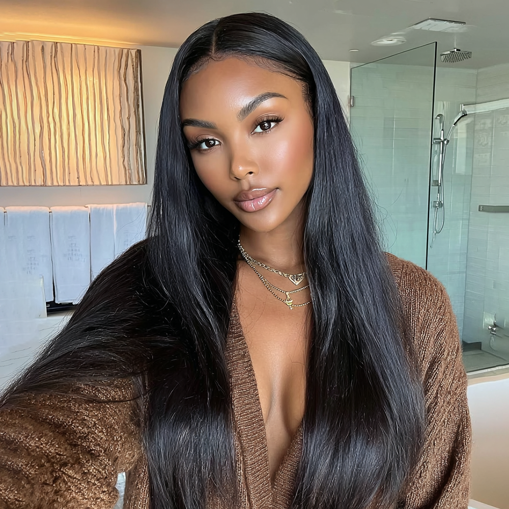 $199 BOGO | Lashey Silky Straight Invisi Edge Seamless Clip in Hair Extensions