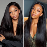 Lashey Super Natural Invisi Edge Seamless Clip in Hair Extensions Silky Straight Real Human Hair