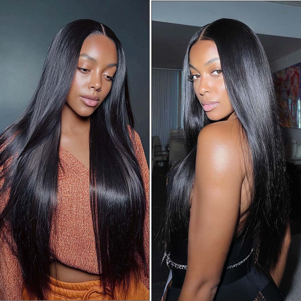 $149 BOGO | Lashey Silky Straight Invisi Edge Seamless Clip in Hair Extensions