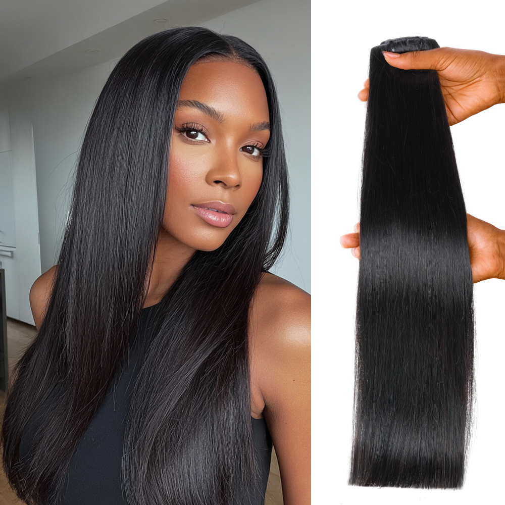 $99 BOGO | Lashey Silky Straight Invisi Edge Seamless Clip in Hair Extensions