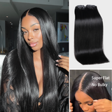 $149 BOGO | Lashey Silky Straight Invisi Edge Seamless Clip in Hair Extensions