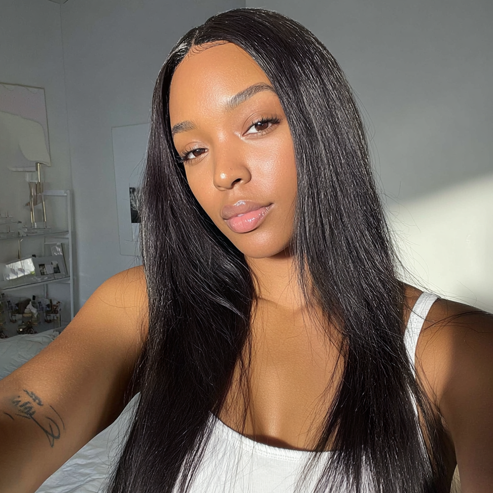 $199 BOGO | Lashey Silky Straight Invisi Edge Seamless Clip in Hair Extensions