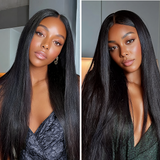 Lashey Super Natural Seamless Clip in Hair Extensions Silky Straight Real Human Hair