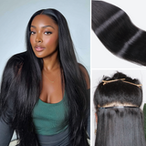 $99 BOGO | Lashey Silky Straight Seamless Clip in Hair Extensions