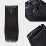 $199 BOGO | Lashey Yaki Straight Invisi Edge Seamless Clip in Hair Extensions