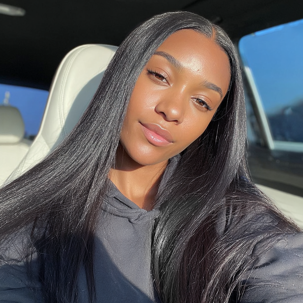 $199 BOGO | Lashey Yaki Straight Invisi Edge Seamless Clip in Hair Extensions