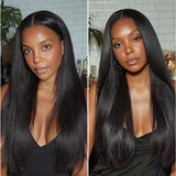 $99 BOGO | Lashey Yaki Straight Seamless Clip in Hair Extensions