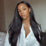 $199 BOGO | Lashey Yaki Straight Seamless Clip in Hair Extensions