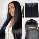 Black Friday $99 BOGO | Lashey Body Wave / Yaki Straight / Kinky Straight / Straight Invisible Seamless Clip in Hair Extensions