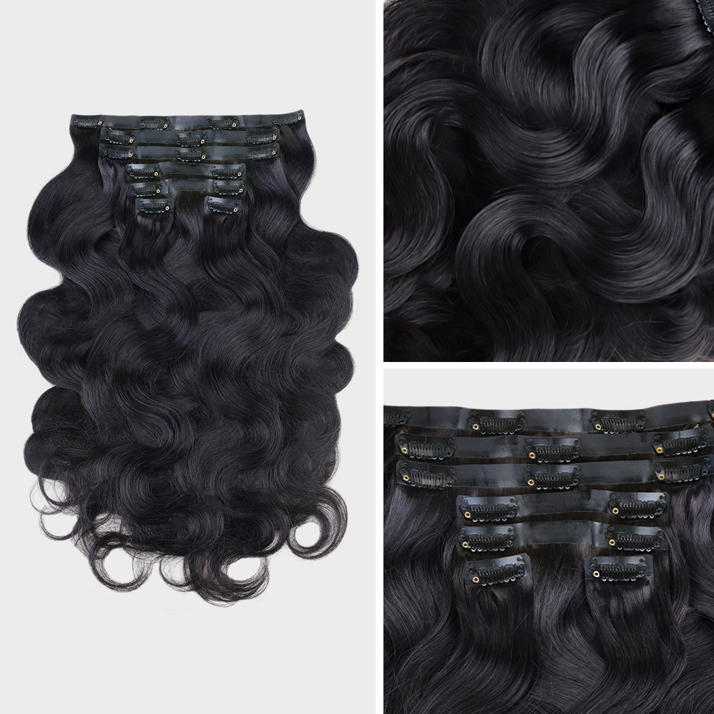 $199 BOGO | Lashey Body Wave Seamless Clip in Hair Extensions
