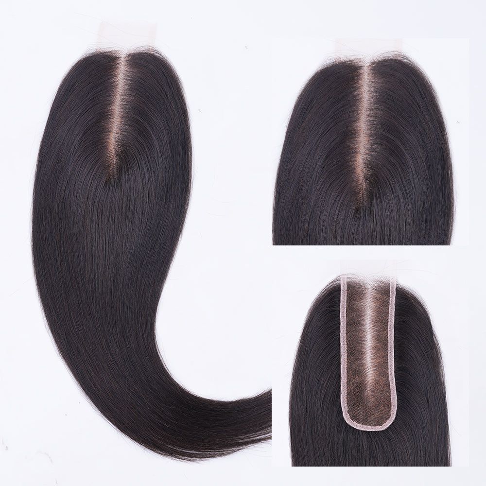 Lashey 2X6 HD Closure Real Invisible HD Lace Silky Straight Human Hair