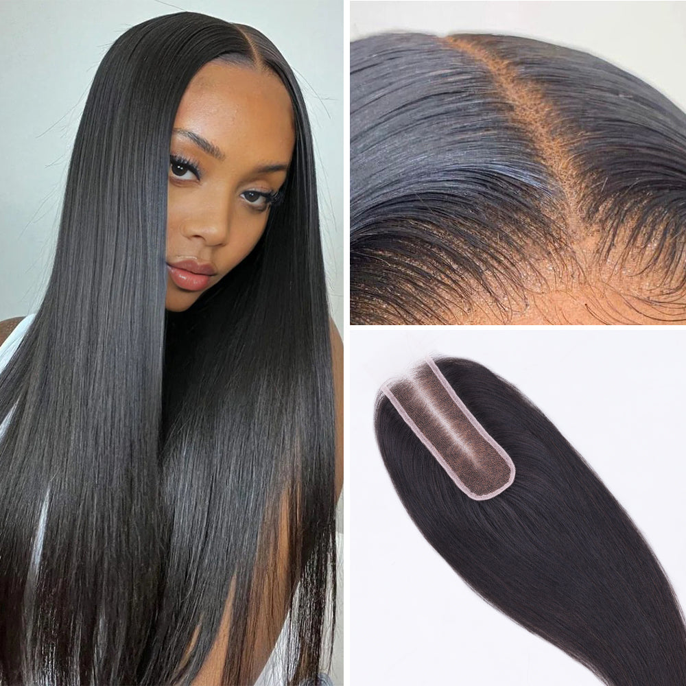 Lashey 2X6 HD Closure Real Invisible HD Lace Silky Straight Human Hair