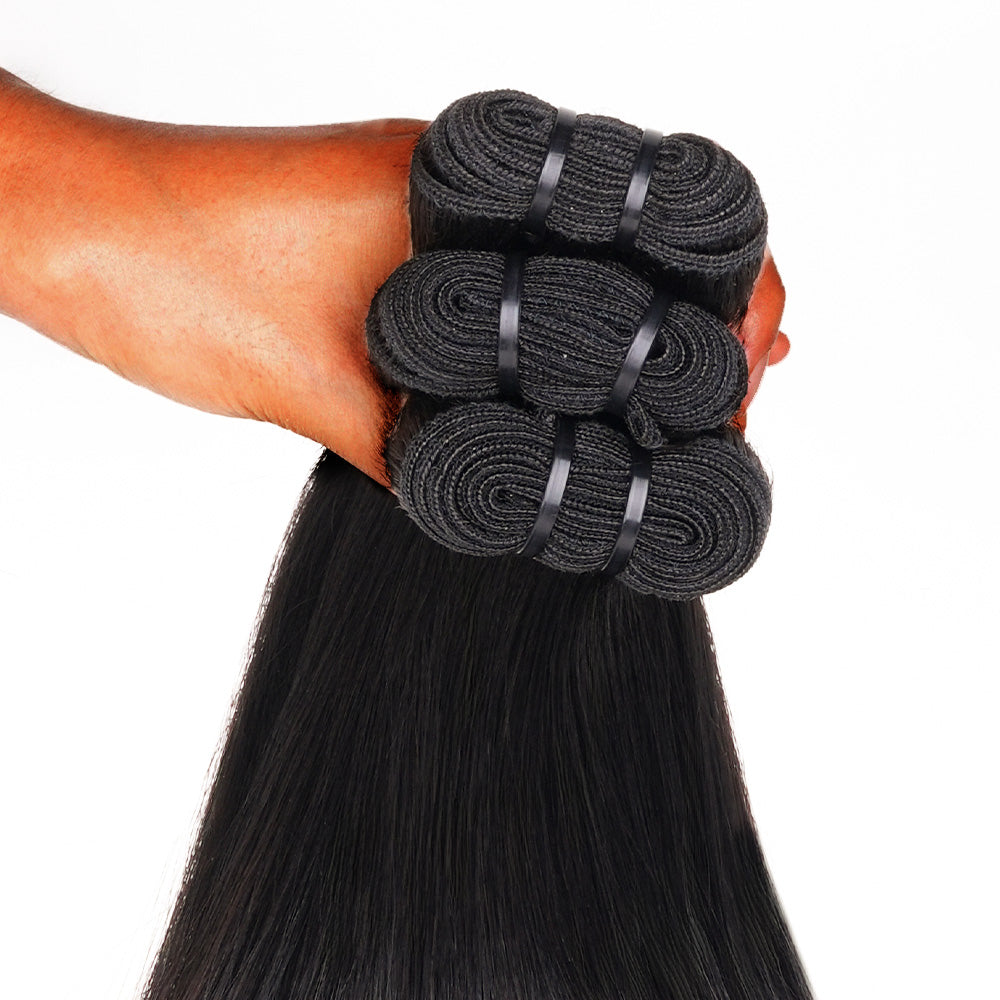 Lashey Raw Hair Bundles Silky Striaght 3pcs Hair Wefts Human Hair