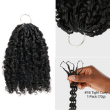 Upgraded | Lashey Seamless Feather Crochet Human Hair Extension Protective Hairstyle