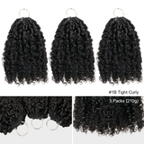 Upgraded | Lashey Seamless Feather Crochet Human Hair Extension Protective Hairstyle