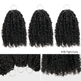 Lashey Upgraded Feather Human Crochet Hair No Knot Miracle Knots Tight Curly