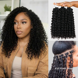 Upgraded | Lashey Seamless Feather Crochet Human Hair Extension Protective Hairstyle