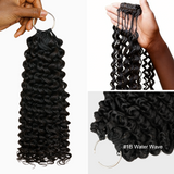 Lashey Upgraded Human Crochet Hair No Knot Miracle Knots Water Wave
