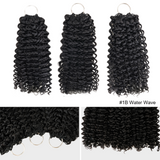 Lashey Upgraded Human Crochet Hair No Knot Miracle Knots Water Wave