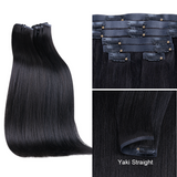 $89 BOGO | Lashey Body Wave / Yaki Straight / Kinky Straight / Straight Most Invisible Seamless Clip in Hair Extensions