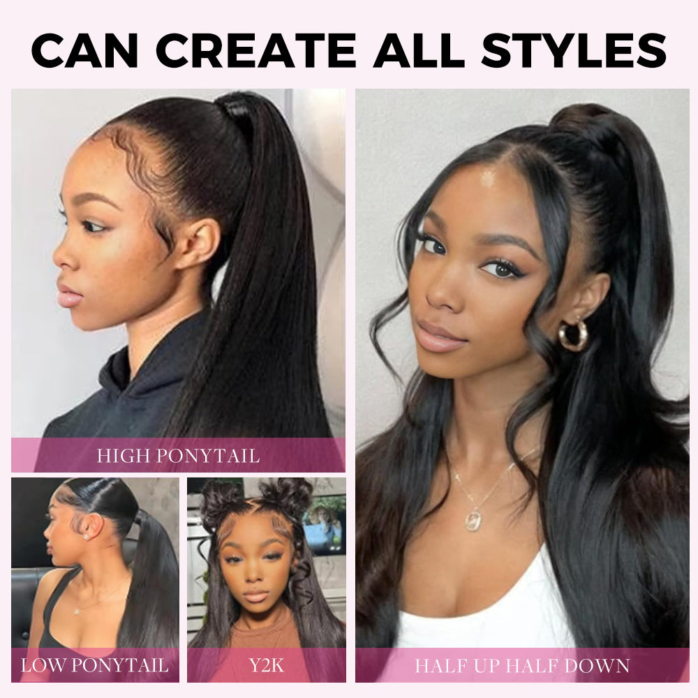 Lashey Invisi Edge Seamless Clip in Hair Extensions Body Wave Colored Real Human Hair