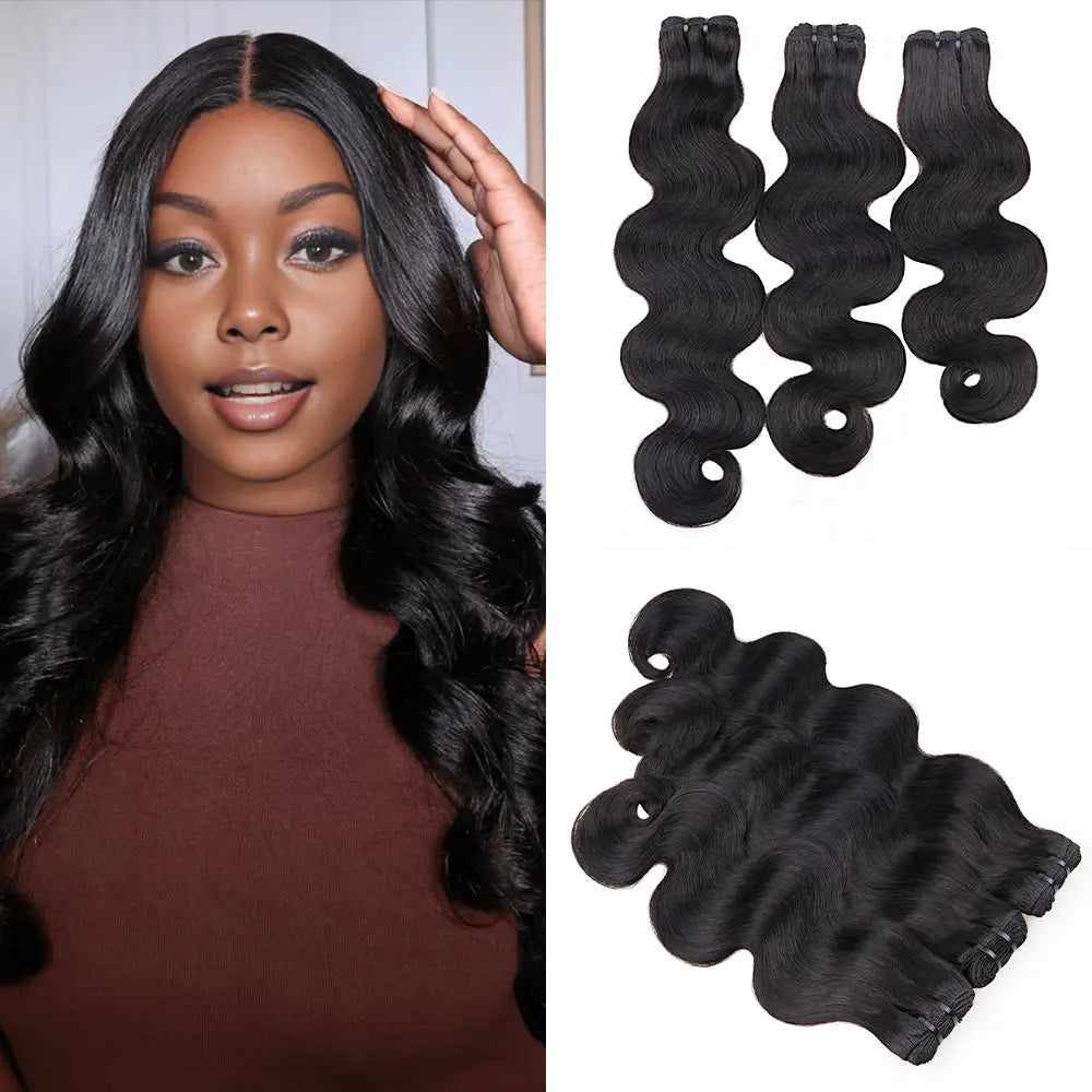 Lashey Raw Hair Bundles Body Wave 3pcs Hair Wefts Human Hair Hair Bundles