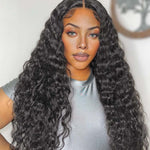 Lashey Genius Seamless Clip in Hair Extensions Deep Wave Real Human Hair