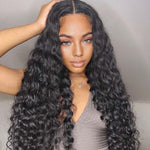 Lashey Genius Seamless Clip in Hair Extensions Deep Wave Real Human Hair