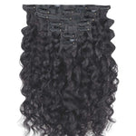 Lashey Genius Seamless Clip in Hair Extensions Deep Wave Real Human Hair