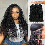 Ultra Fullness | Lashey No Knot Miracle Knots Feather Crochet Water Wave Human Hair Extension