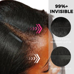 Lashey Genius Seamless Clip in Hair Extensions Silky Straight Real Human Hair