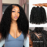 Lashey Upgraded No Knot Miracle Knots Feather Crochet Tight Curly Human Hair Extension