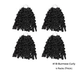 Ultra Fullness | Lashey No Knot Miracle Knots Feather Crochet Burmese Curly Human Hair Extension