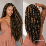 Upgraded | Lashey No Knot Miracle Knots Feather Crochet Human Hair Extension