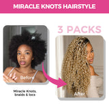 Colored Miracle Knots | Lashey No Knot Highlight Feather Crochet Human Hair Extension