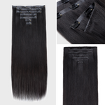 Lashey Invisi Edge Seamless Clip in Hair Extensions Yaki Straight Real Human Hair
