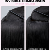 Lashey Invisi Edge Seamless Clip in Hair Extensions Body Wave Real Human Hair