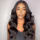 Lashey Upgraded Invisi Edge Seamless Clip in Hair Extensions Body Wave Human Hair