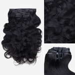 Lashey Invisi Edge Seamless Clip in Hair Extensions Body Wave Real Human Hair
