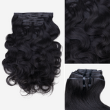 Lashey Invisi Edge Seamless Clip in Hair Extensions Body Wave Real Human Hair