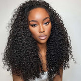 Lashey Upgraded Invisi Edge Seamless Clip in Hair Extensions Kinky Curly Human Hair