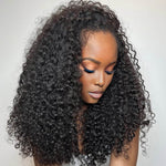 Lashey Upgraded Invisi Edge Seamless Clip in Hair Extensions Kinky Curly Human Hair