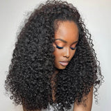 Lashey Upgraded Invisi Edge Seamless Clip in Hair Extensions Kinky Curly Human Hair