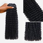 Lashey Invisi Edge Seamless Clip in Hair Extensions Kinky Curly Real Human Hair