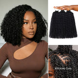 Upgraded | Lashey No Knot Miracle Knots Feather Crochet Human Hair Extension