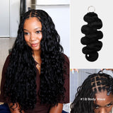 Upgraded | Lashey No Knot Miracle Knots Feather Crochet Human Hair Extension